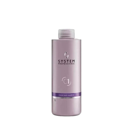 Wella System Professional Color Save Shampoo - 1000ml, Color Protecting & Vibrancy for Colored Hair