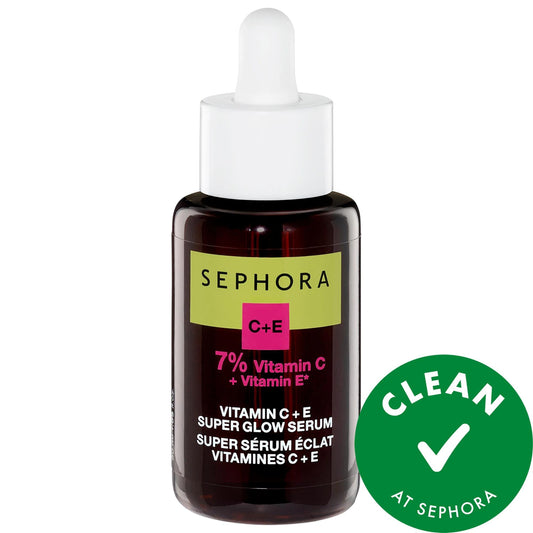 Super Glow Serum with Vitamin C + E - Natural Anti-Aging Skincare for Radiant Glow