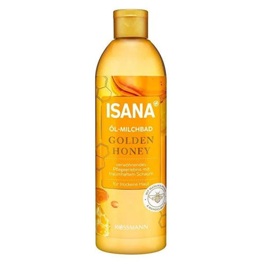 Isana Golden Honey Body Wash 400ml - Moisturizing Body Cleanser with Honey