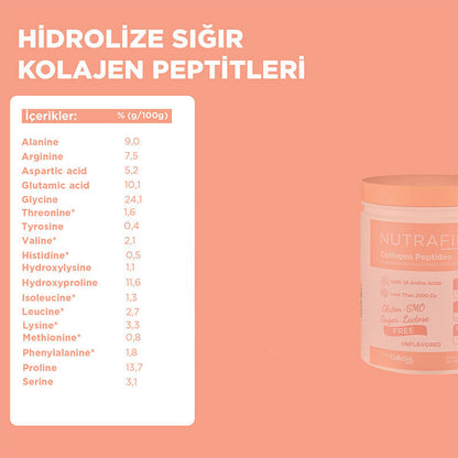 Nutrafine Bovine Collagen Double Hydrolyzed Type 1 & 3 Powder 70g