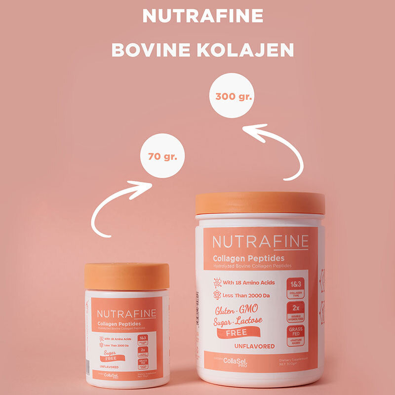 Nutrafine Bovine Collagen Double Hydrolyzed Type 1 & 3 Powder 70g
