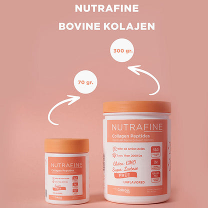 Nutrafine Bovine Collagen Double Hydrolyzed Type 1 & 3 Powder 70g