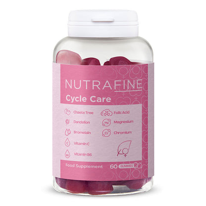 Nutrafine Cycle Care Gummy with Dandelion & Chasteberry - 60 Count
