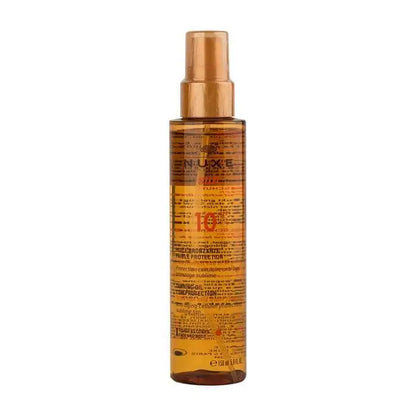Nuxe Sun Bronzing Oil SPF10: Nourishing Tanning Oil for Face & Body, Water Resistant, Paraben & Silicone Free - Achieve a Natural, Healthy Glow