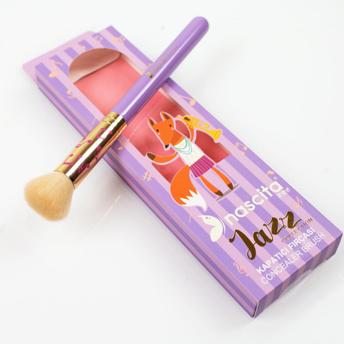 Nascita - Jazz Makeup Brush for Precise Application, Soft Natural-Synthetic Bristles, Professional & Daily Use