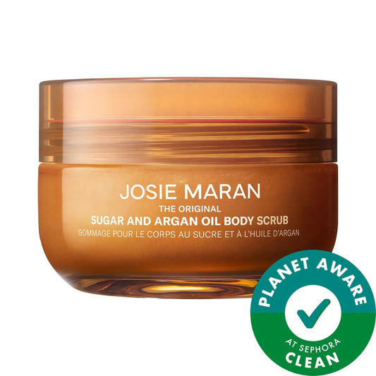 Always Nude: Unscented Argan Oil Sugar Exfoliating Body Scrub - Gentle, Moisturizing & Refillable for Sensitive Skin