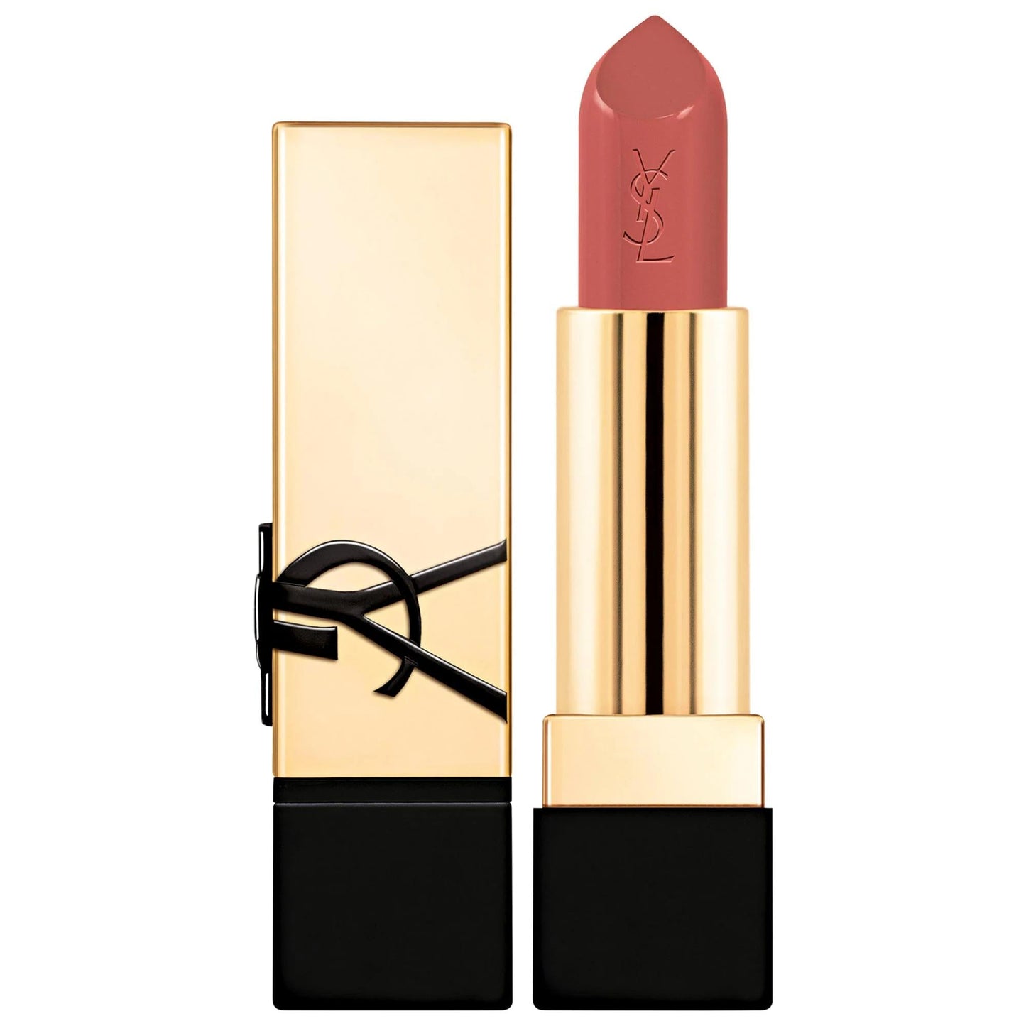 Rouge Pur Couture Caring Satin Lipstick with Ceramides - Vegan, 16H Long-Lasting Moisturizing Lip Color