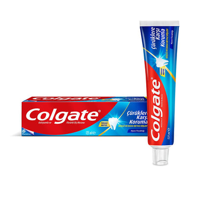 Colgate Cavity Protection Toothpaste - Fluoride Enriched, Mint Flavor, 125ml - Dental Hygiene & Oral Care