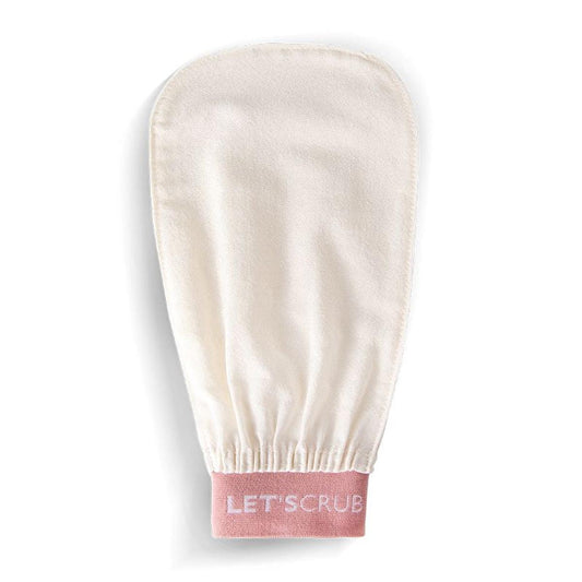 Let'scrub Silk Exfoliating Bath Glove for Smoother Skin - Natural Skincare, Gentle Exfoliation, Handmade