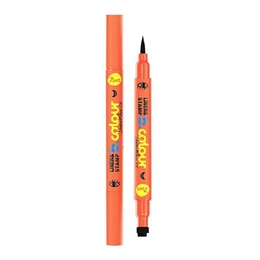 7Days B.Colour Dusky Moon Vegan Eyeliner with Stamp - Long-Lasting, Liquid Eyeliner for Sensitive Eyes