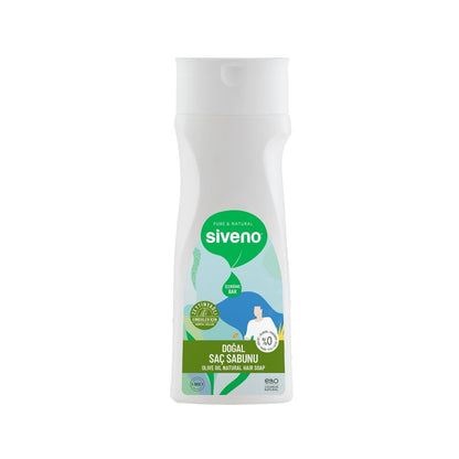 Siveno Natural Hair Soap - Laurel Oil Shampoo for Nourished & Strong Hair, Organic Cleanser, Sulfate & Paraben Free - 300 ml