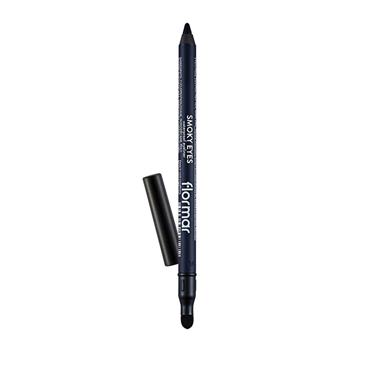 Flormar Smoky Eyes Waterproof Matte Eyeliner - Royal Blue, Long-Lasting, Smudge-Proof, Intensive Pigment