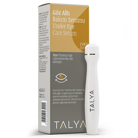 Talya Under Eye Serum Roll-On - Hyaluronic Acid & Vitamin C Eye Care for Dark Circles & Fine Lines