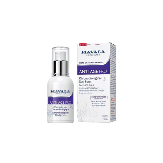 Mavala Anti-Aging Day Serum with Chronobiological Benefits - 30ml, Anti-Wrinkle Skincare for Daytime Protection