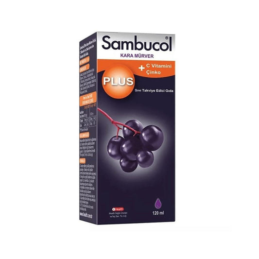 Sambucol Plus Elderberry Extract Supplement Liquid - 4.06 fl oz - Boosts Immunity with Vitamin C & Zinc