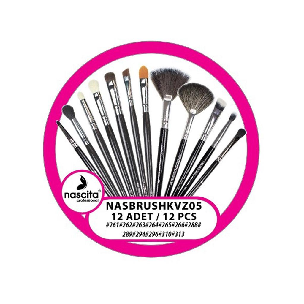 Nascita Professional Black Makeup Brush Set for Flawless Application