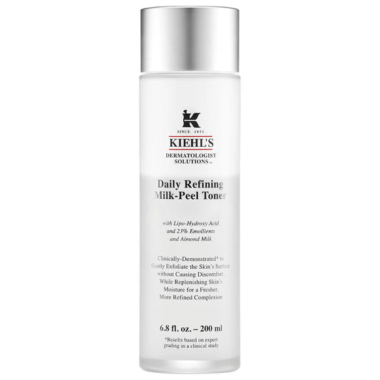 Milk-Peel Gentle Exfoliating Toner: LHA, Almond Milk - Smoother, Brighter Skin with Daily Gentle Exfoliation & Hydration