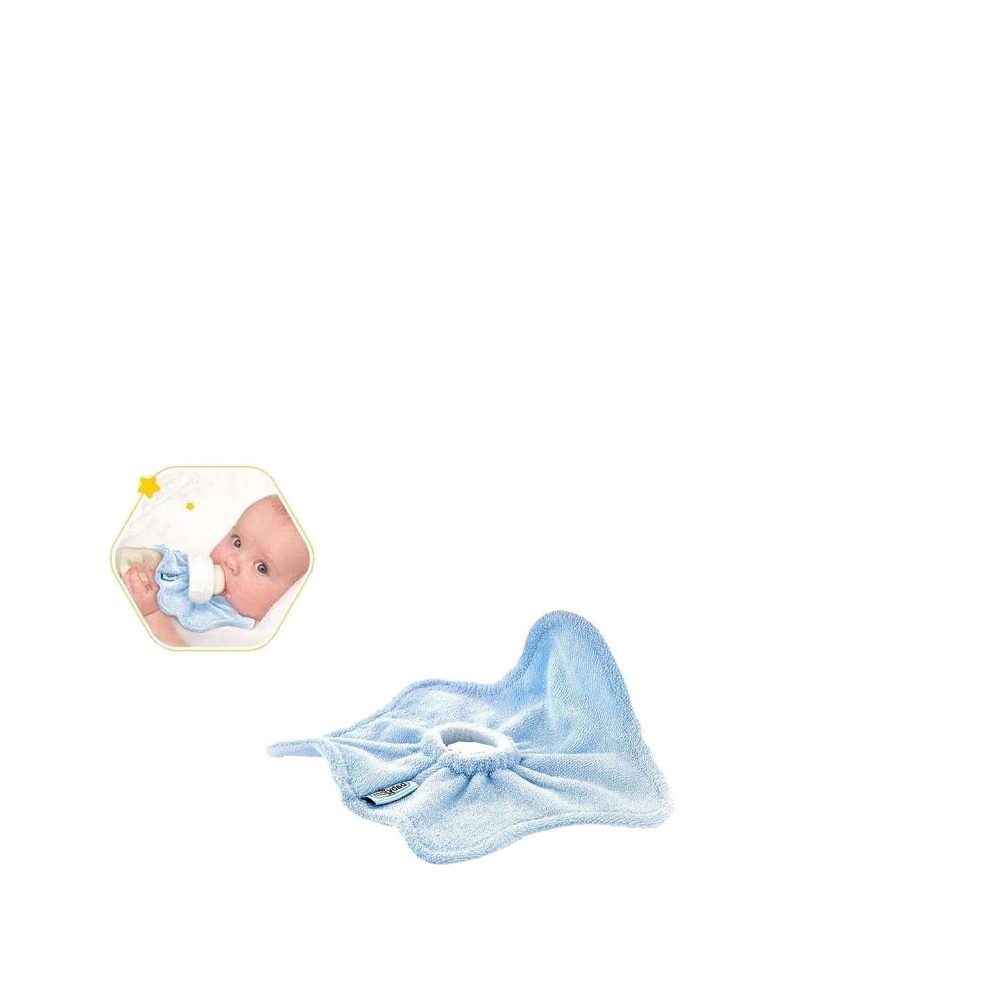 Babyjem Blue Baby Bib - Protects Clothing from Stains during Feeding