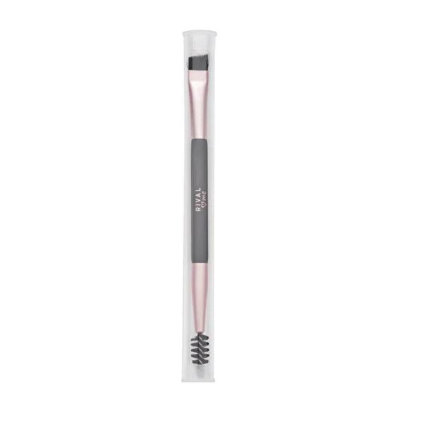 Rival Loves Me Dual-Purpose Eyeliner and Eyebrow Brush - 2-in-1 Makeup Brush for Precise Application and Grooming