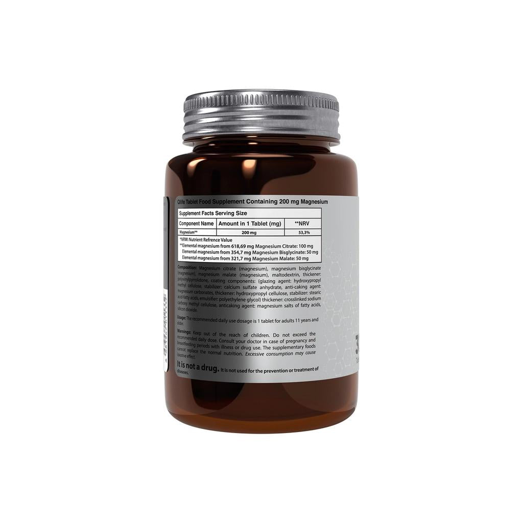 Qlife Triple Magnesium Complex Supplement 30 Tablets