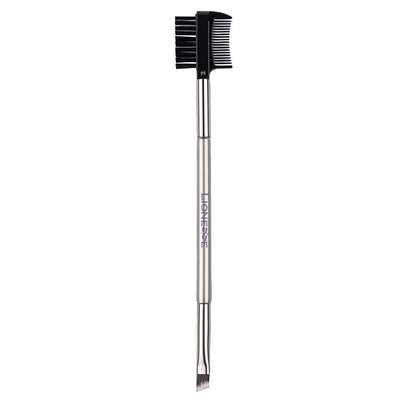 Lionesse Silver Collection Dual-Sided Brow & Eyeshadow Brush