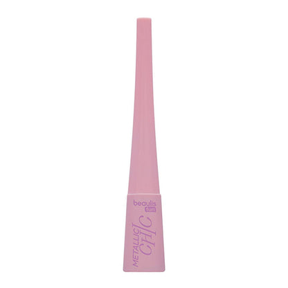 Beaulis Metallic Eyeliner - Beaulis Fun Metalik Dipliner 605 Pink Sparkle, Liquid Eyeliner for Glamorous Eye Makeup