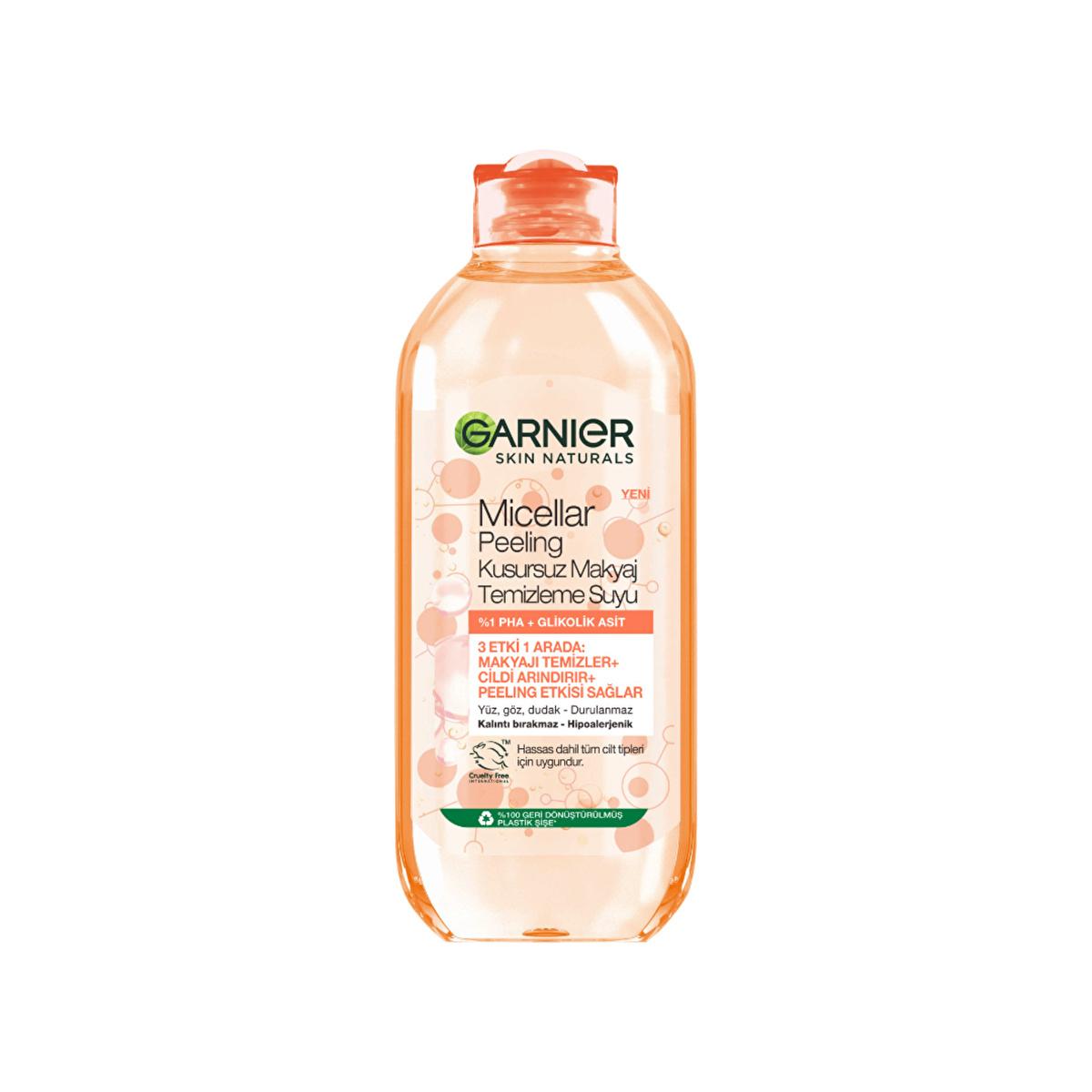 Garnier Micellar Cleansing Water - 3-in-1 Makeup Removal & Gentle Exfoliation for Smoother Skin