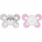 Chicco Physio Comfort Silicone Baby Pacifier 2-Pack: Orthodontic Soother for Newborns & Infants (0-6 Months) - Baby Essentials for Comfort
