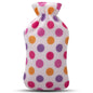 VPW Polar Fleece Hot Water Bottle 2 Liter - Soft Cover for Pain Relief & Warmth - Machine Washable