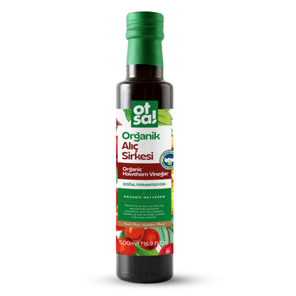 Otsa Organic Hawthorn Vinegar Raw & Unfiltered 500 ml