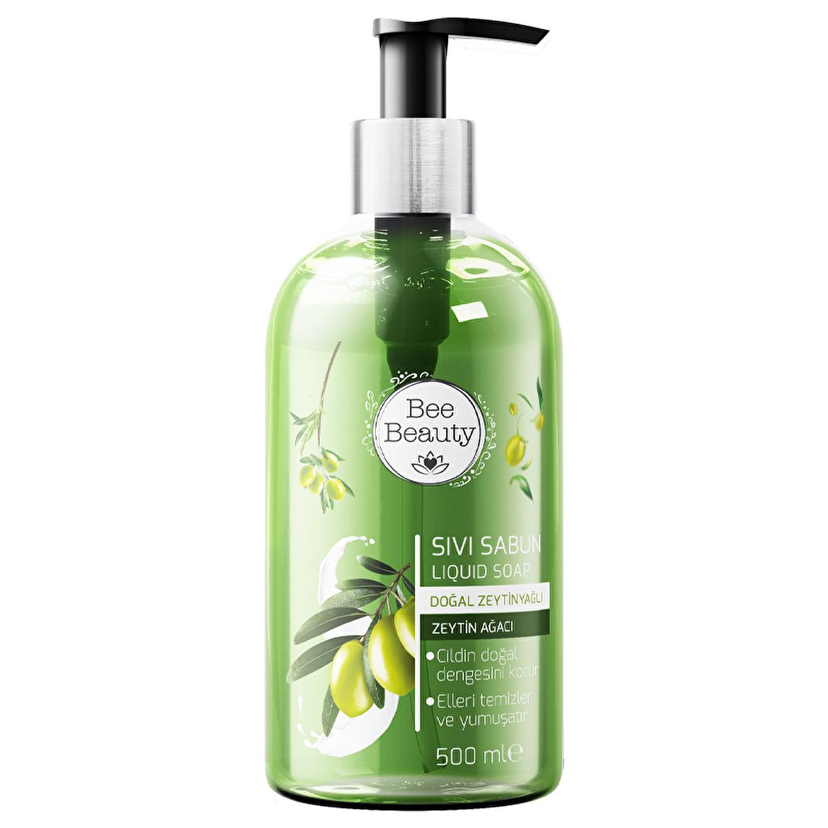 Bee Beauty Natural Olive Oil Liquid Hand Soap 500ml - Moisturizing & Gentle for All Skin Types