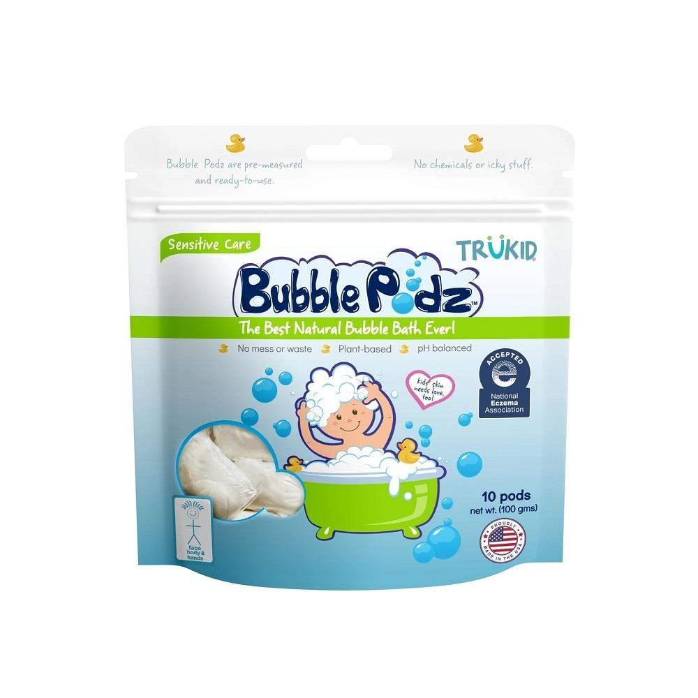 TruKid Bubble Podz Sensitive Care Unscented Bubble Bath 10 pcs