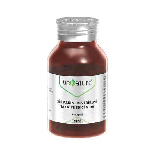 VeNatura Milk Thistle Supplement - 60 Capsules, Liver Support, Silimarin
