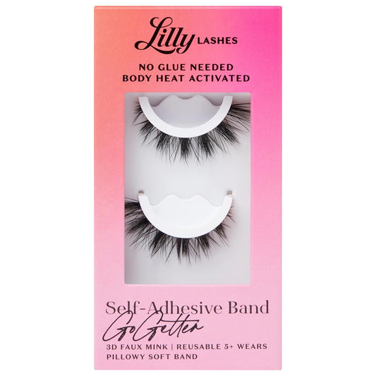 Self Adhesive Lashes by [Brand Name] - Waterproof, Reusable, Cruelty-Free False Eyelashes for Easy Application