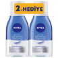 Nivea Double Effect Eye Makeup Remover (2-Pack) - Gentle, Waterproof, Non-Oily - Blue Cornflower Extract, Soothes & Protects Lashes
