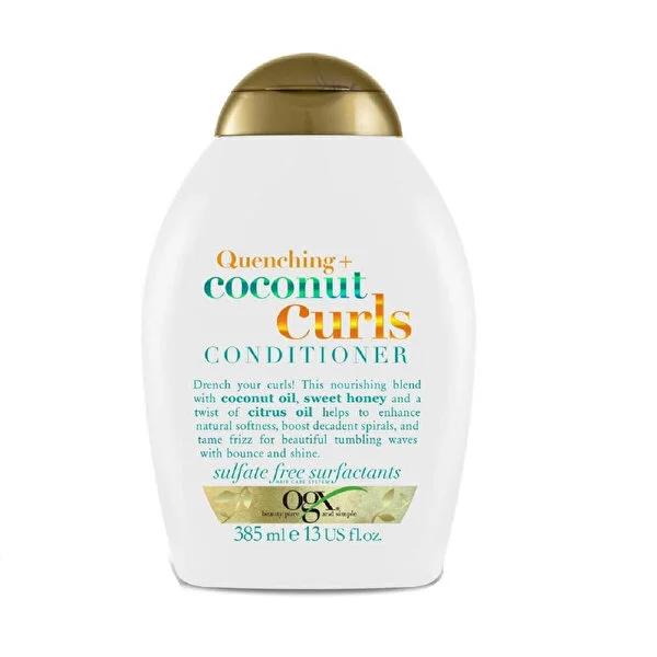 OGX Coconut Curl Hair Cream 13.01 fl oz - Sulfate-Free, Moisturizing Hair Treatment for Silky Shine