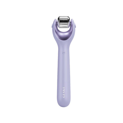Geske MicroNeedle Face Roller with Rose Quartz & Ice Head - Purple