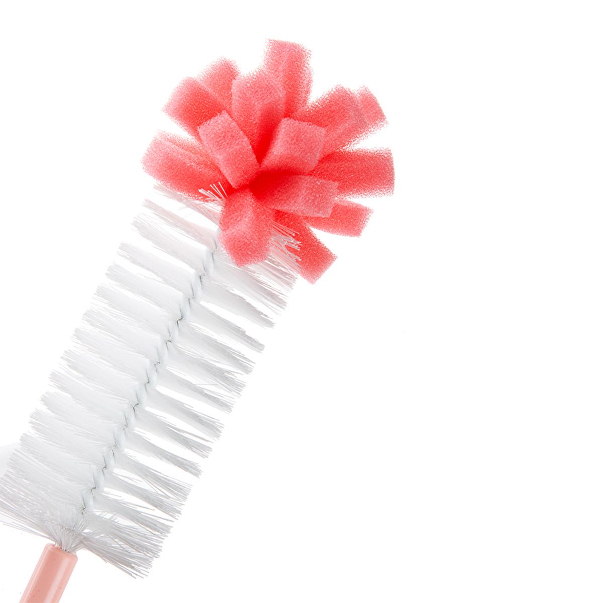 Babyjem Baby Bottle Brush - Spongy Tip, 360° Rotatable, 12.2 inches Long - Ideal for Newborns to Toddlers