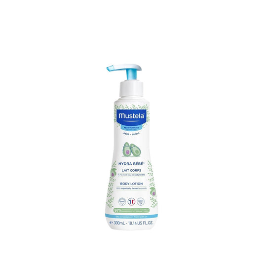 Mustela Hydra Bebe Baby Body Moisturizer - Gentle, Hydrating, 10.14 fl oz - Mustela
