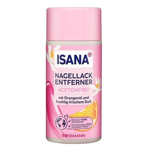 Isana Acetone-Free Nail Polish Remover: Gentle, Effective Care for Fragile Nails - Nourishing Oils & Microplastic-Free