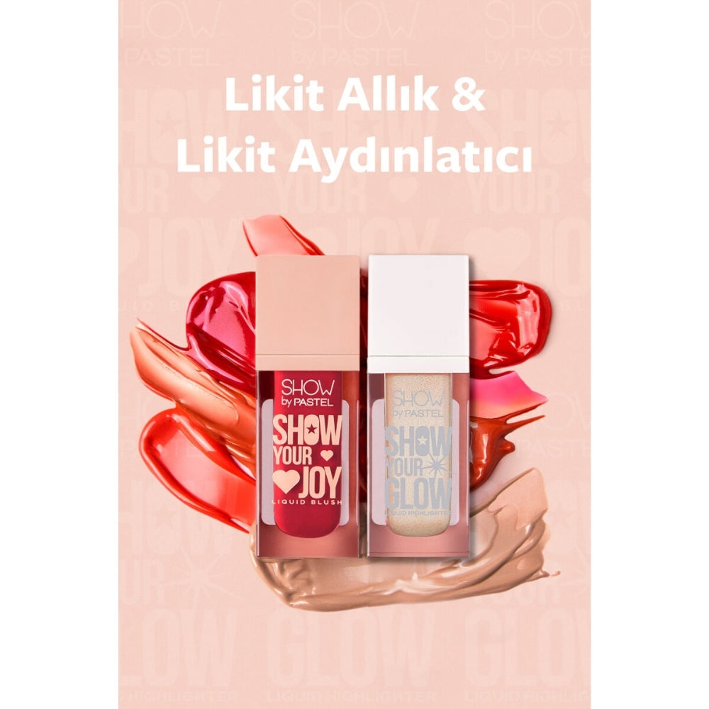 Pastel Liquid Highlighter & Blush Set for Radiant Glow 2-Piece