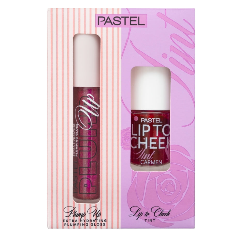 Pastel Plump Up Lip Gloss 207 & Lip To Cheek Tint Set