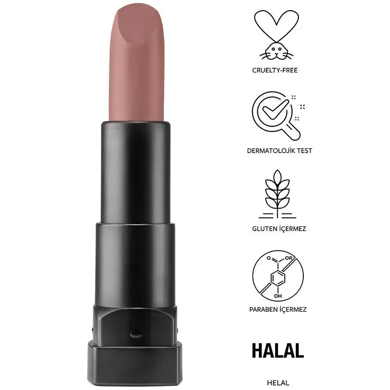 Pastel Profashion Matte Lipstick Lightweight 590 Deep Nude