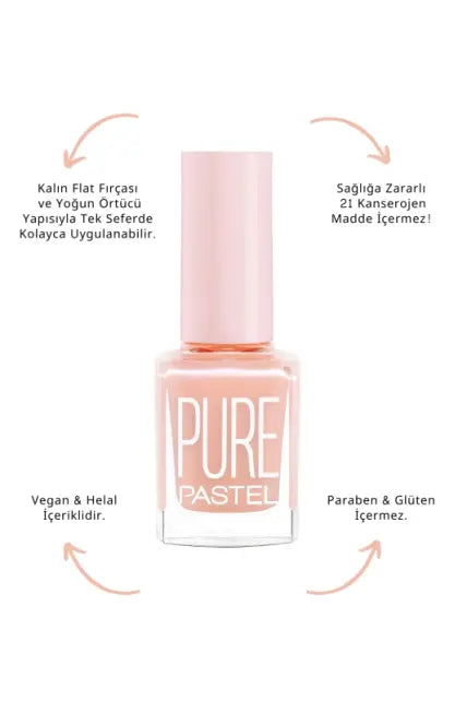 Pastel Pure Nail Polish No: 613 High Coverage 13ml
