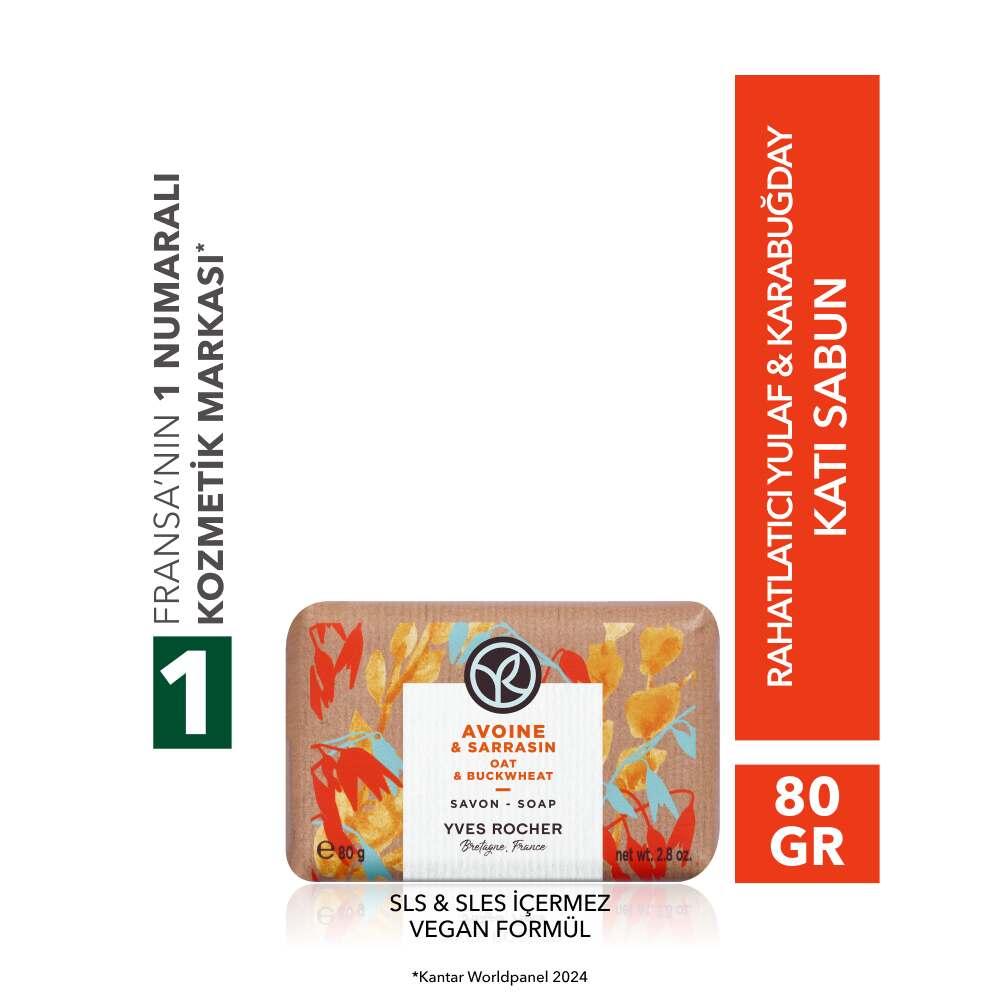 Natural Oat & Buckwheat Relaxing Bar Soap, SLS-Free & Vegan