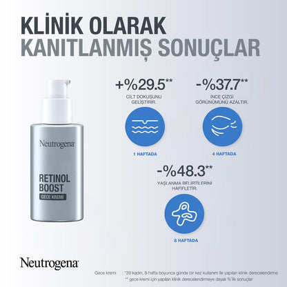Neutrogena Retinol Boost Anti-Aging Serum: Reduce Wrinkles, Improve Skin Elasticity & Brightness - Fight Dark Spots & Achieve Youthful Skin