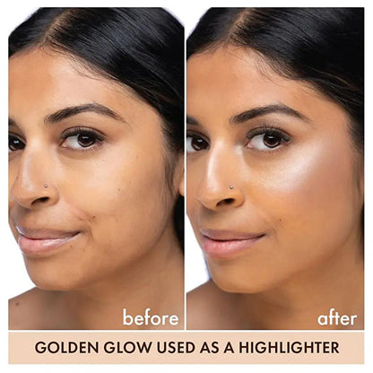 theBalm Oliver Dewy Face Drops Highlighter - Golden Glow: Achieve Radiant, Luminous Skin with this Illuminating Liquid Makeup