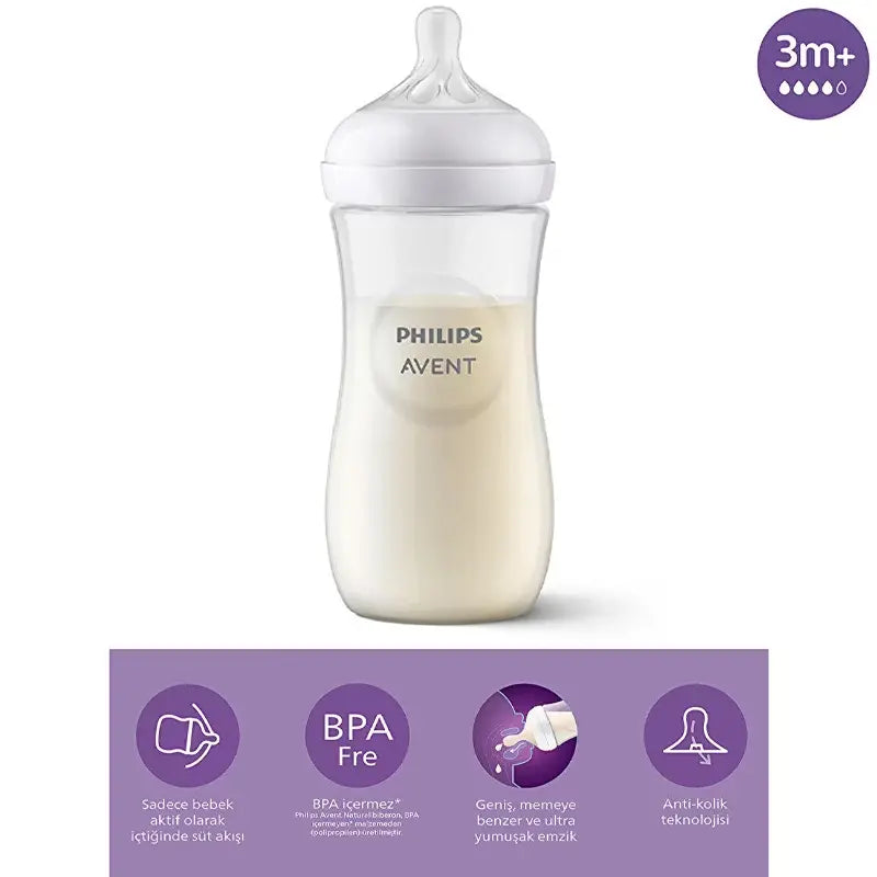 Philips Avent Natural Response Baby Bottle for 3M+ 330ml