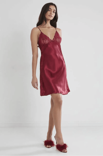 Pierre Cardin 624 Burgundy Nightgown with Soft Comfort