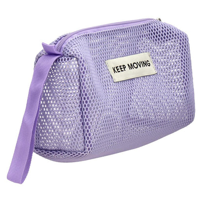 Eklips Lilac Mesh Makeup Bag for Travel and Storage